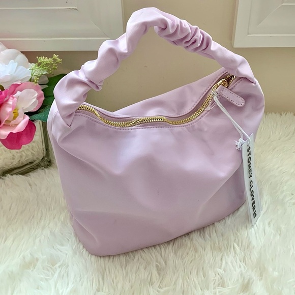 NWT Stoney Clover Lane Scrunch Handle bag Lilac - Picture 3 of 16